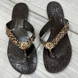Tory Burch leopard sandals!!